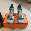 Color-Block Kelly Sandals