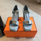 Color-Block Kelly Sandals