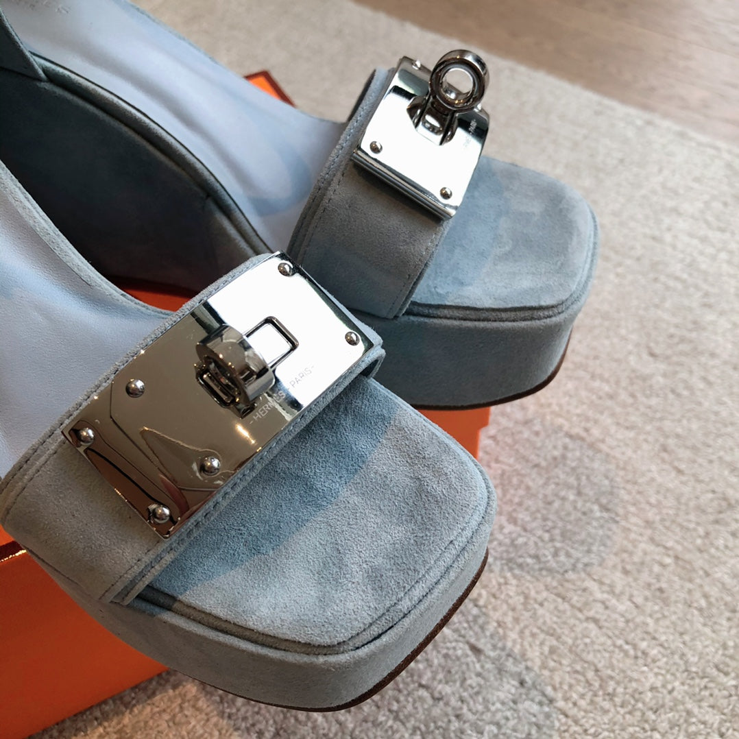 Color-Block Kelly Sandals