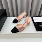 Two-Tone Slingback Shoes