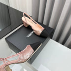 Two-Tone Slingback Shoes
