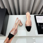 Two-Tone Slingback Shoes