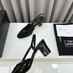 Two-Tone Slingback Shoes