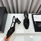 Two-Tone Slingback Shoes