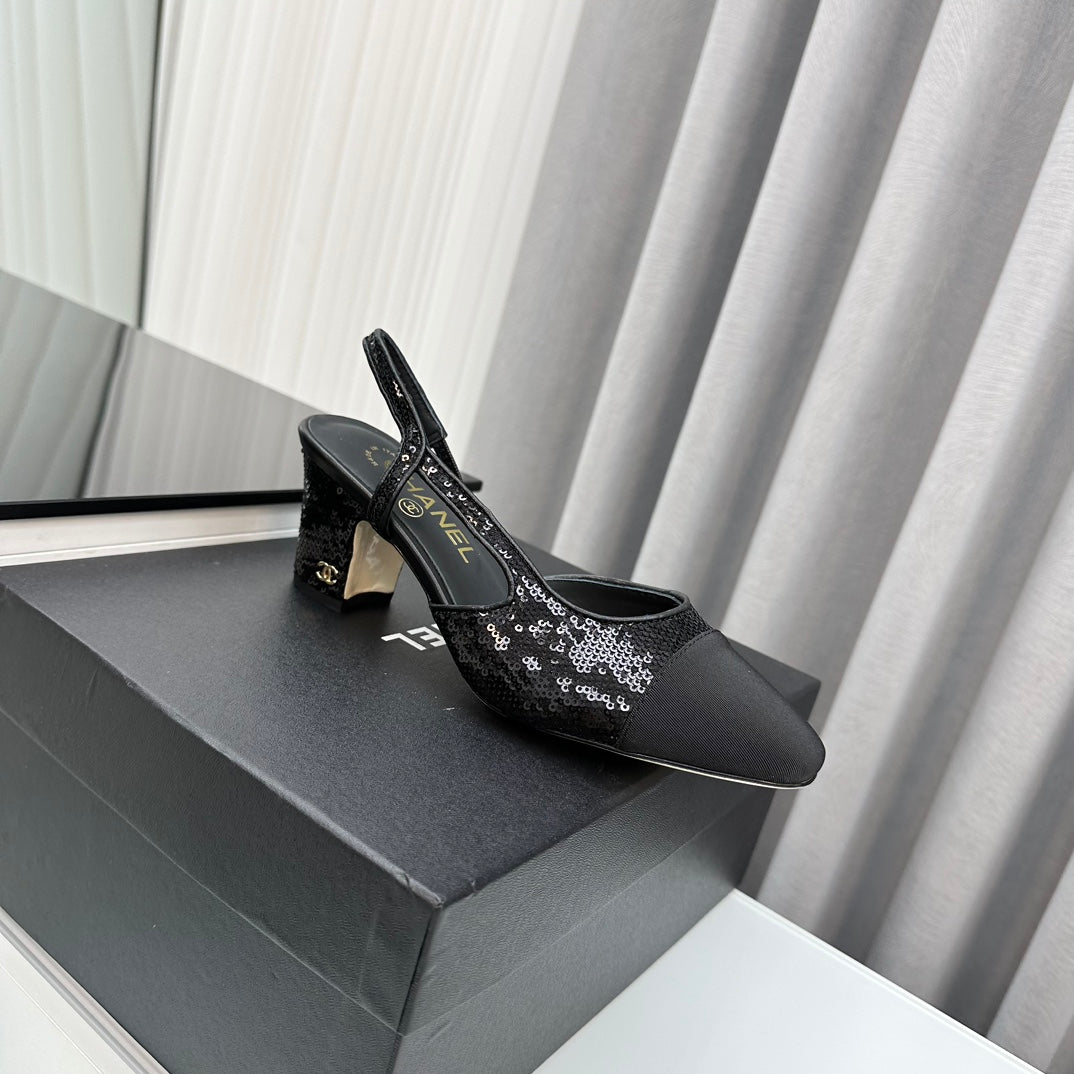 Two-Tone Slingback Shoes