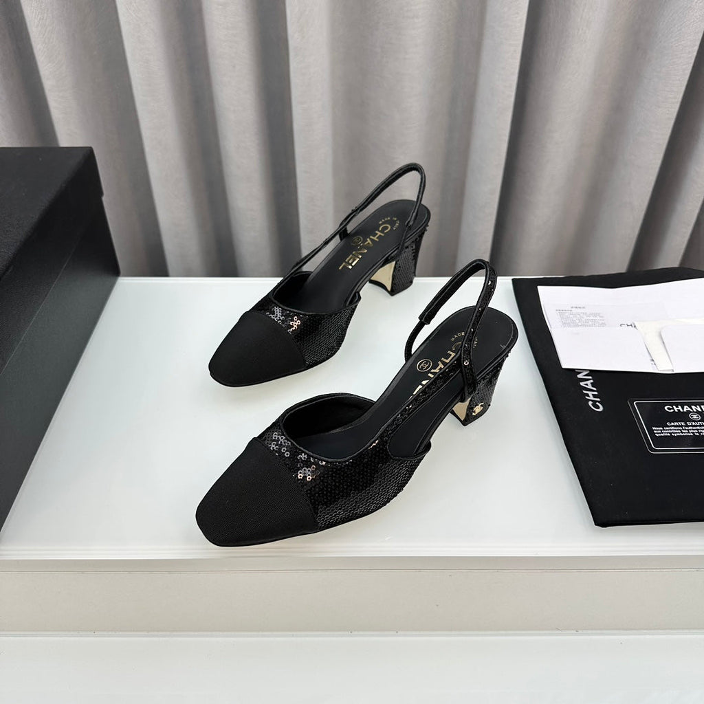 Two-Tone Slingback Shoes