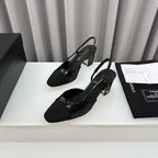 Two-Tone Slingback Shoes