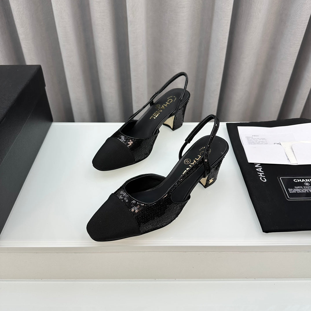 Two-Tone Slingback Shoes