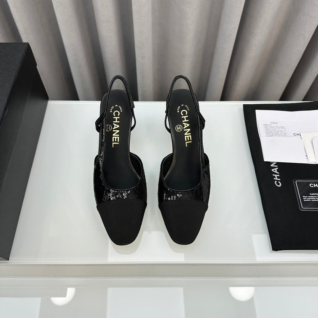 Two-Tone Slingback Shoes