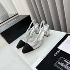 Two-Tone Slingback Shoes