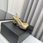 Two-Tone Slingback Shoes