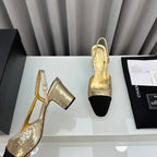 Two-Tone Slingback Shoes