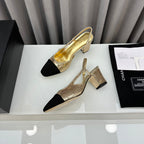 Two-Tone Slingback Shoes
