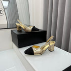 Two-Tone Slingback Shoes