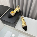 Two-Tone Slingback Shoes