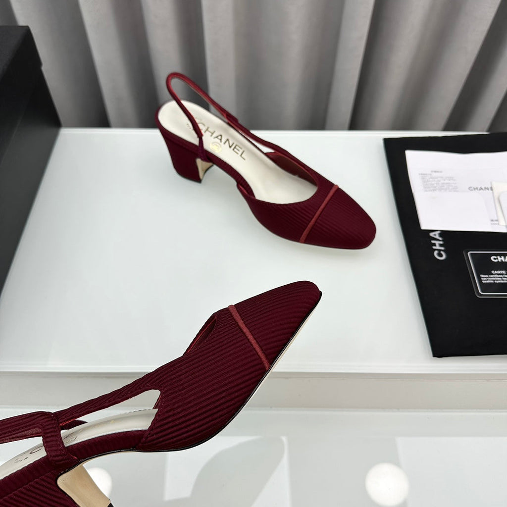 Two-Tone Slingback Shoes