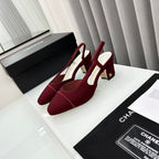 Two-Tone Slingback Shoes