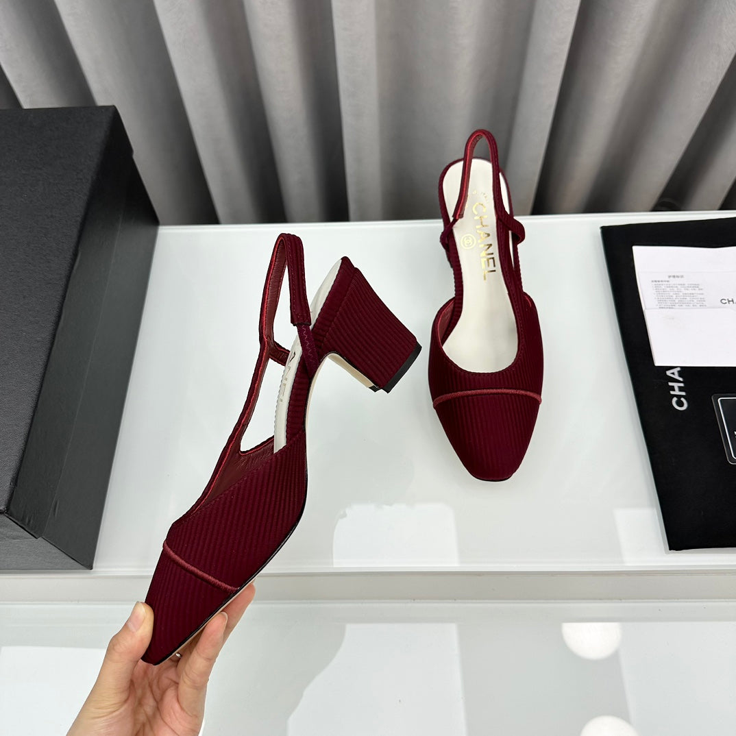Two-Tone Slingback Shoes