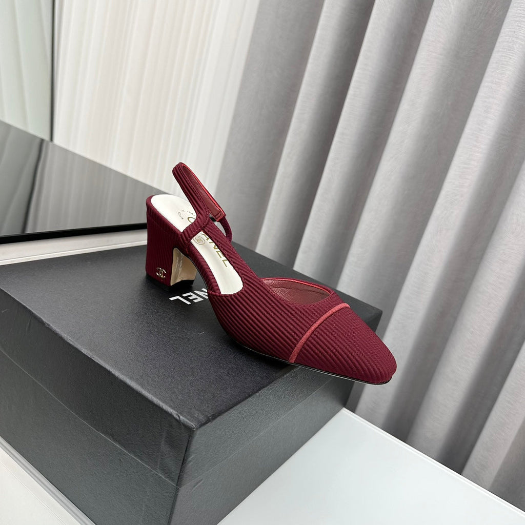 Two-Tone Slingback Shoes