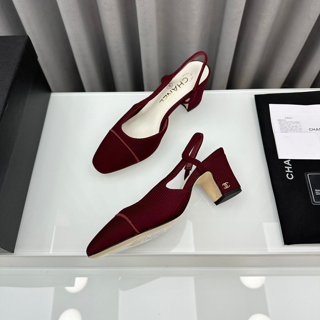 Two-Tone Slingback Shoes