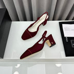 Two-Tone Slingback Shoes
