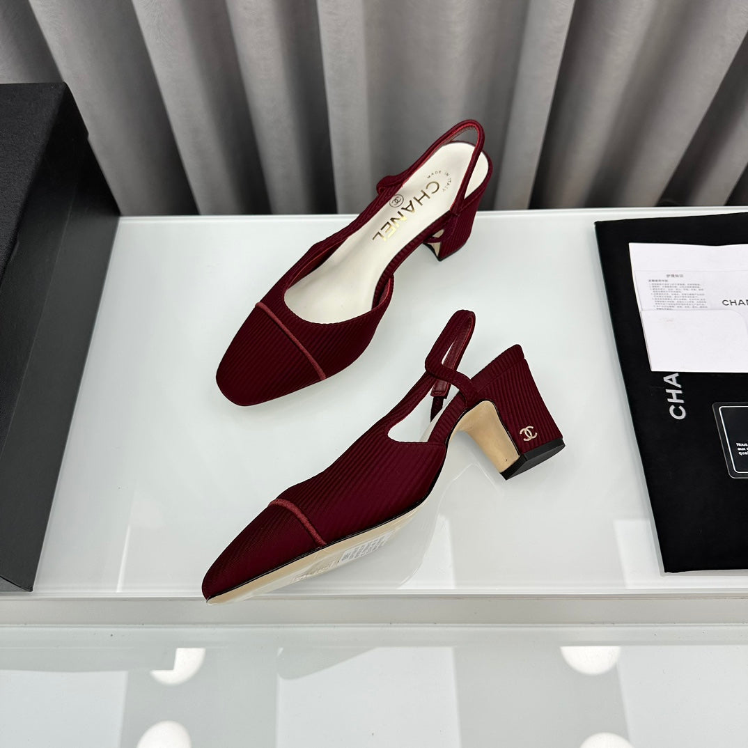 Two-Tone Slingback Shoes