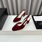 Two-Tone Slingback Shoes
