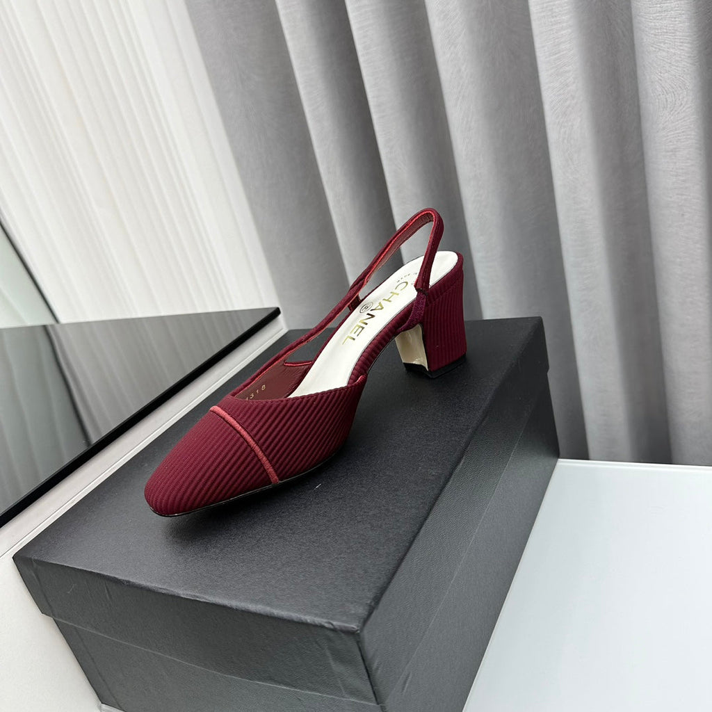 Two-Tone Slingback Shoes