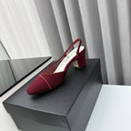 Two-Tone Slingback Shoes