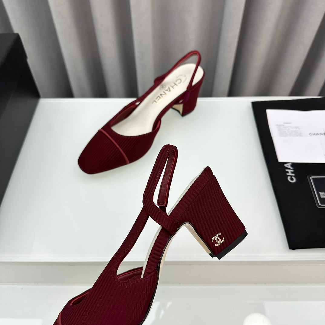 Two-Tone Slingback Shoes