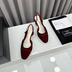 Two-Tone Slingback Shoes