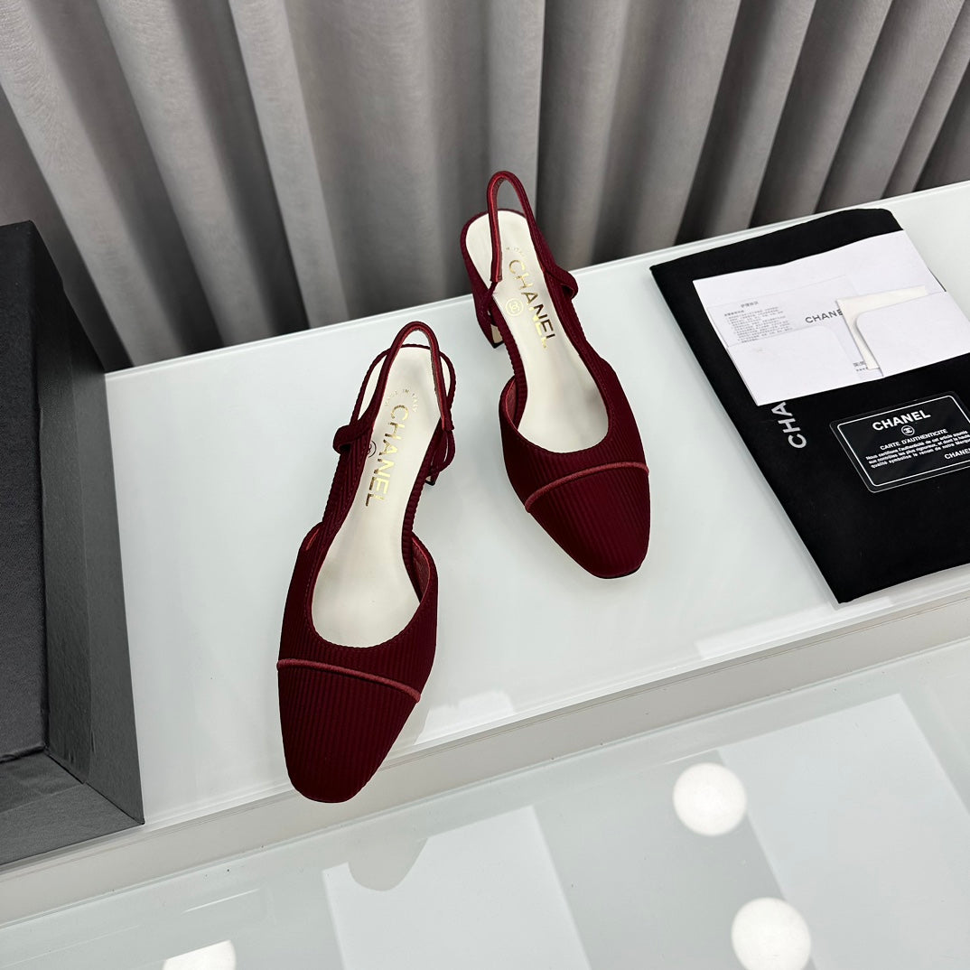 Two-Tone Slingback Shoes
