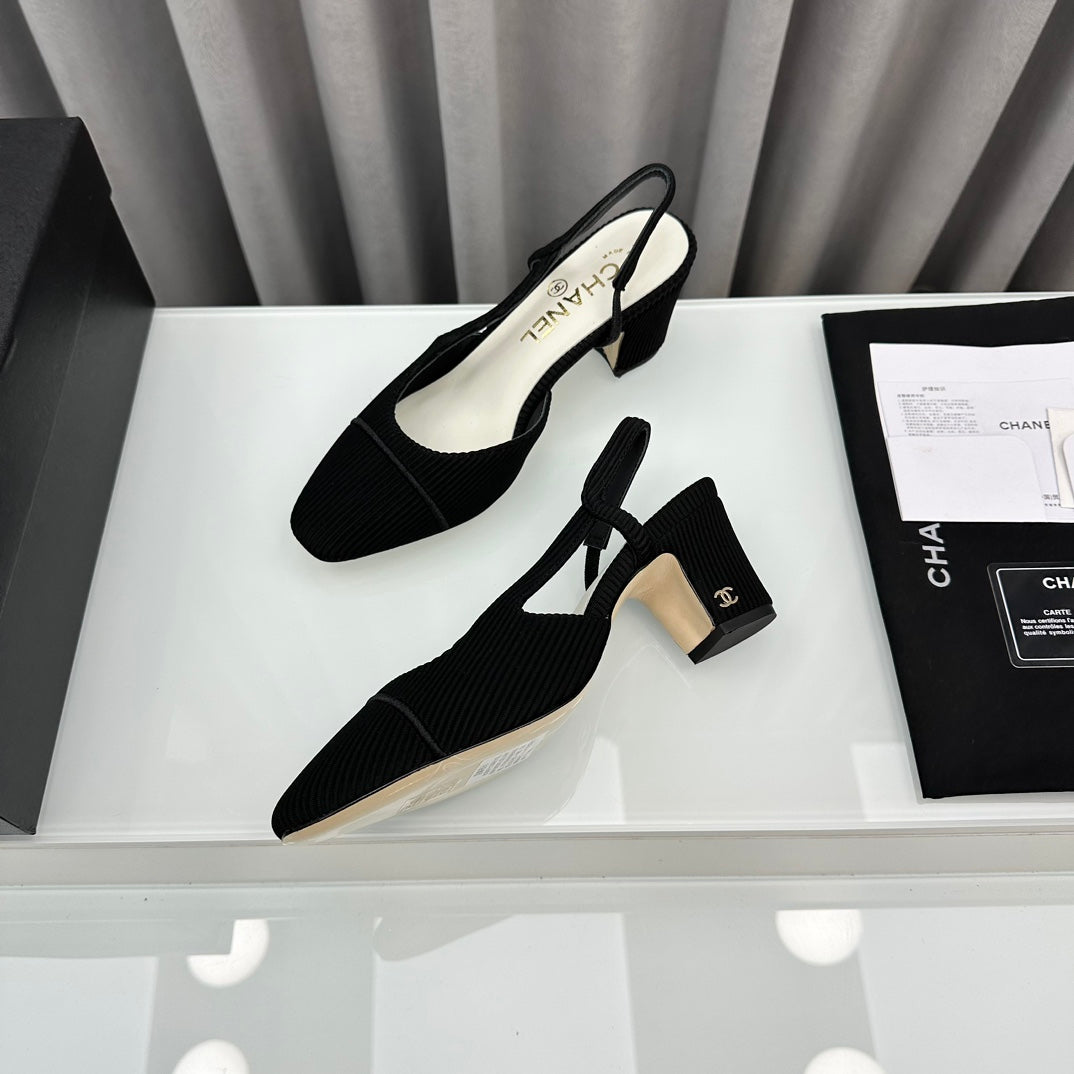 Two-Tone Slingback Shoes