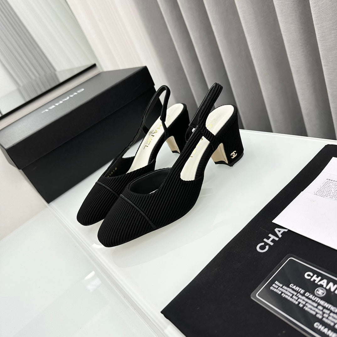 Two-Tone Slingback Shoes