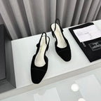 Two-Tone Slingback Shoes
