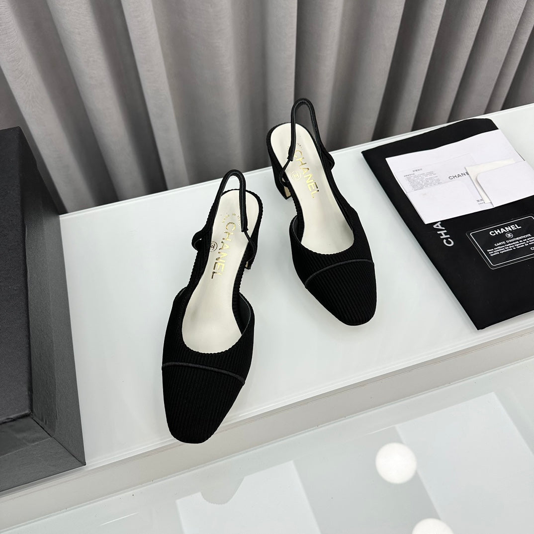 Two-Tone Slingback Shoes