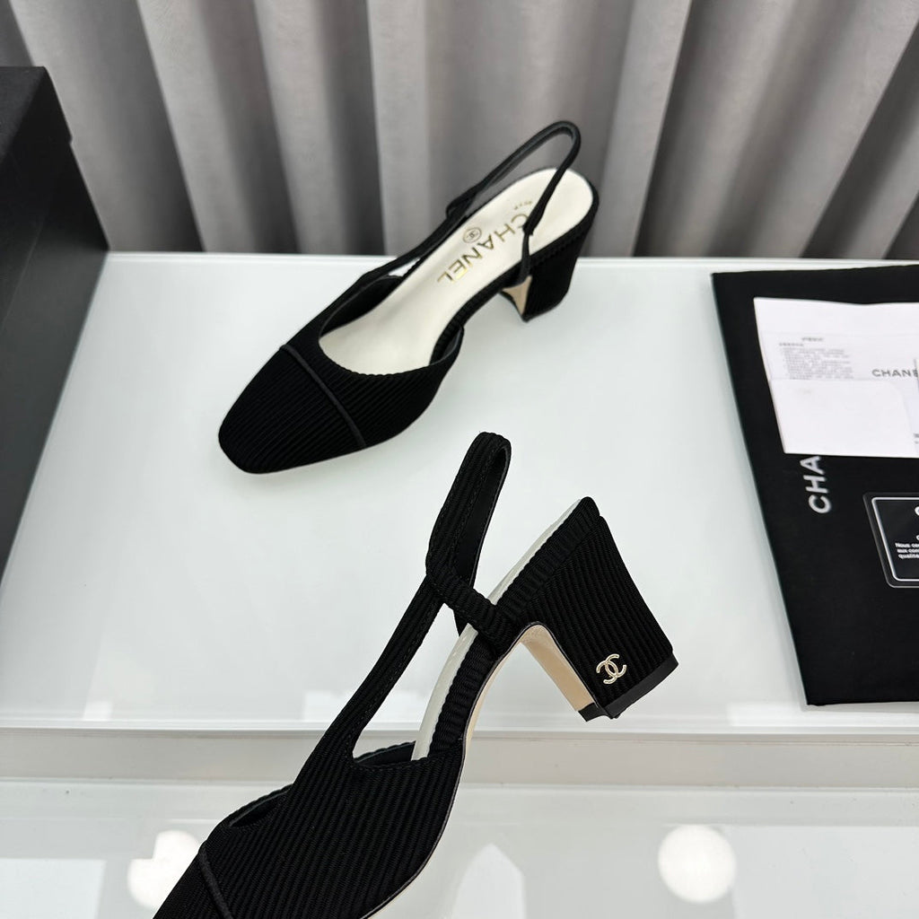 Two-Tone Slingback Shoes