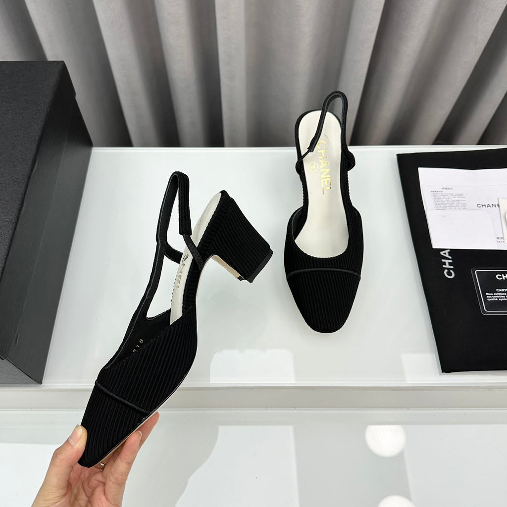 Two-Tone Slingback Shoes