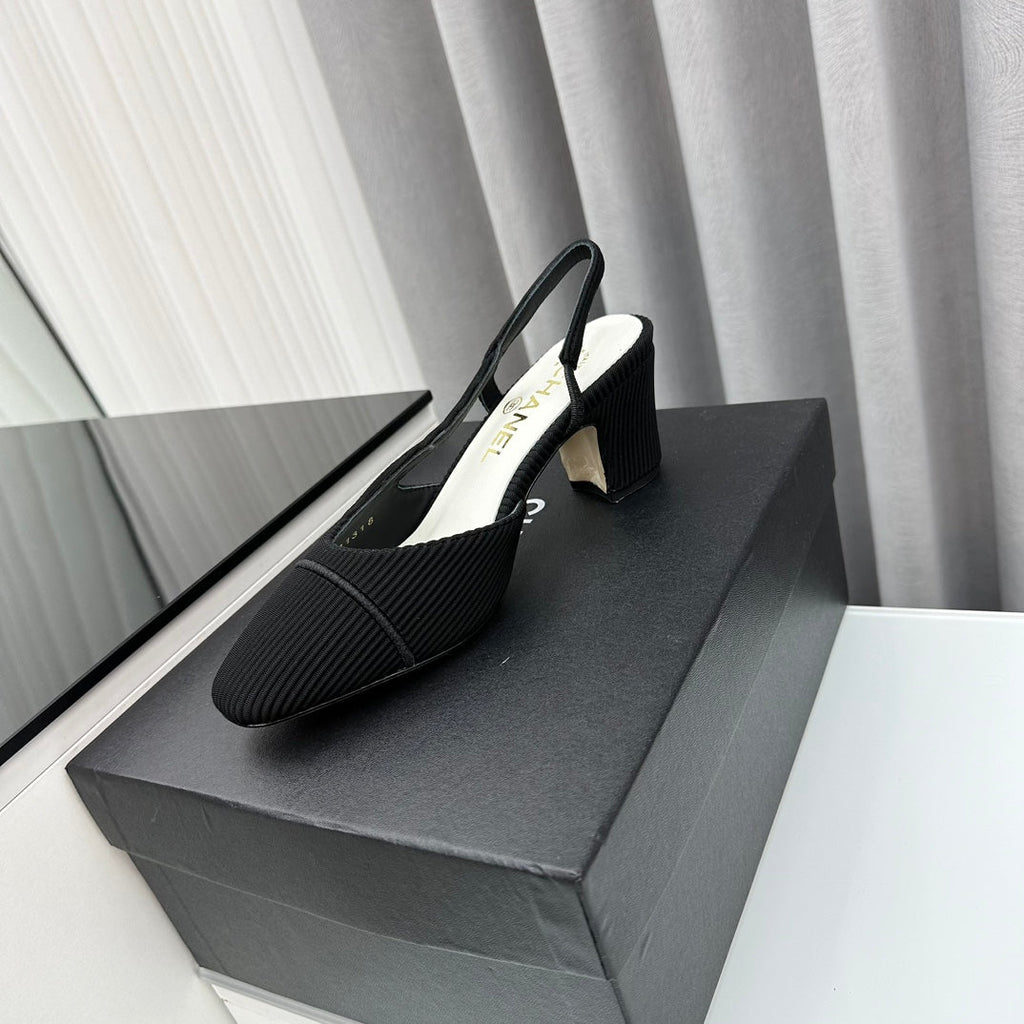 Two-Tone Slingback Shoes