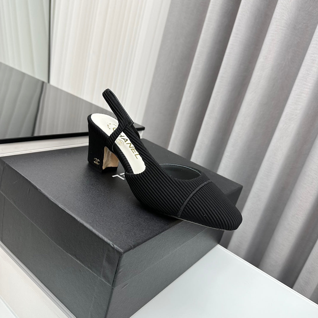 Two-Tone Slingback Shoes