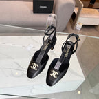 Retro Round-Toe Sandals