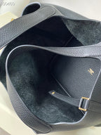 22cm Leather Bucket Bag