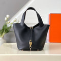 22cm Leather Bucket Bag