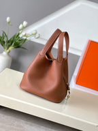 22cm Leather Bucket Bag