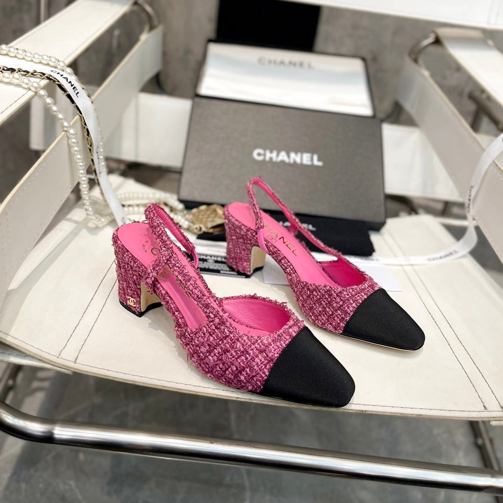 Retro Round-Toe Velvet Sandals