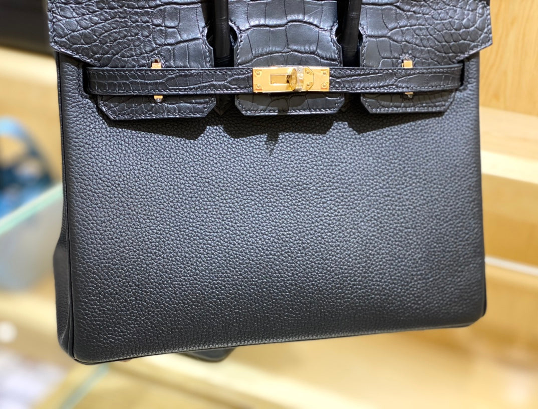25 Crocodile & Togo Matte Bag