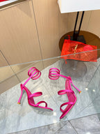 Silk Snake Crystal Sandals