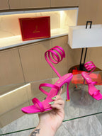 Silk Snake Crystal Sandals