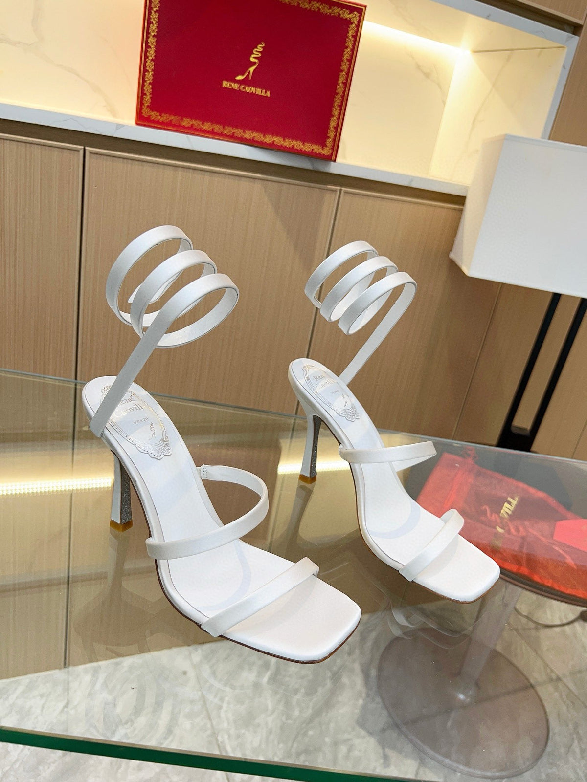 Silk Snake Crystal Sandals