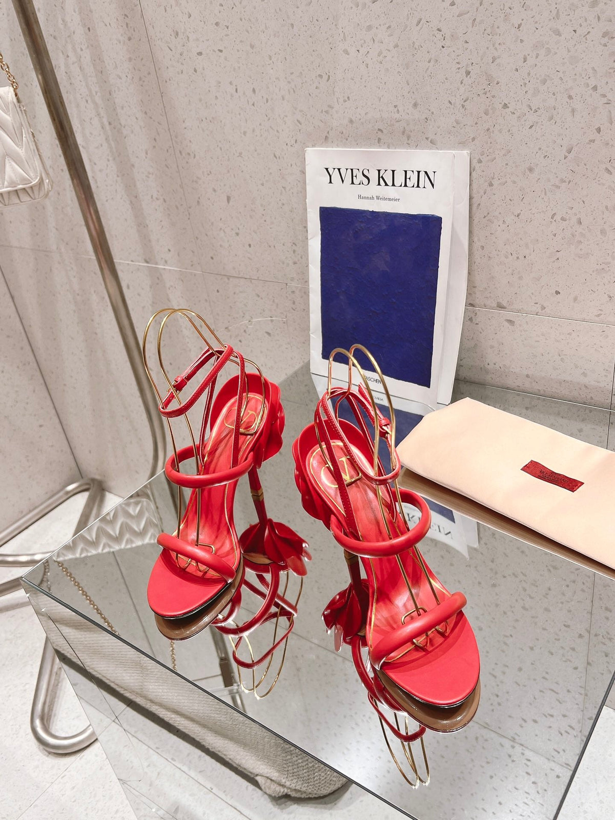 Floral High Heel Sandals